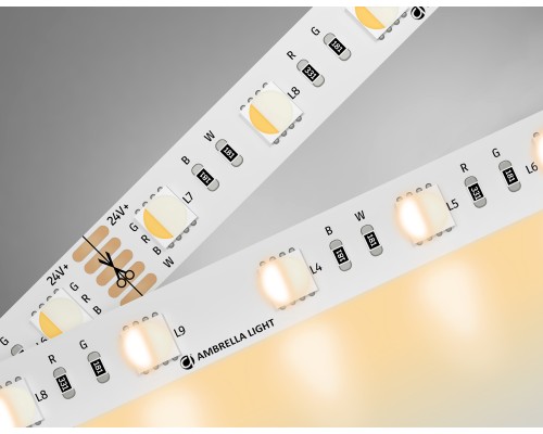 Светодиодная лента 24В 5050 60Led 10Вт/м Цветная RGB+W 3000K IP20 5000*10*1.87 GS4401 AMBRELLA LIGHT AMBRELLA LIGHT