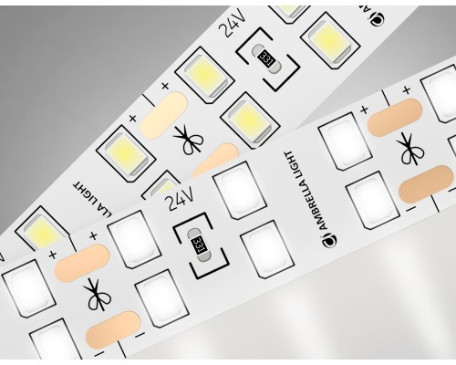 Светодиодная лента двухрядная 24В 2835 204Led 20Вт/м 4500K IP20 5000*14*1.2 GS3602 AMBRELLA LIGHT AMBRELLA LIGHT