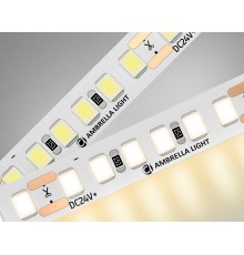 Светодиодная лента 24В 2835 180Led 14.4Вт/м 3000K IP20 5000*8*1.2 GS3201 AMBRELLA LIGHT