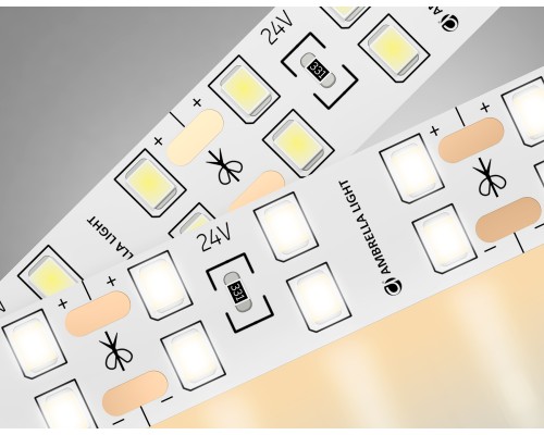 Светодиодная лента двухрядная 24В 2835 204Led 20Вт/м 3000K IP20 5000*14*1.2 GS3601 AMBRELLA LIGHT AMBRELLA LIGHT