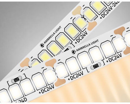 Светодиодная лента 24В 2835 240Led 22Вт/м 3000K IP20 5000*10*1.2 GS3501 AMBRELLA LIGHT AMBRELLA LIGHT