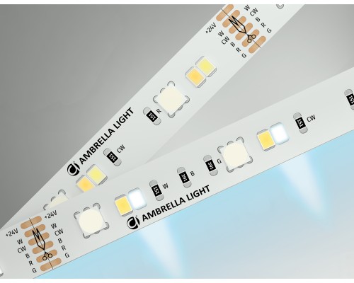 Светодиодная лента 24В 5050+2535 90Led 13Вт/м Цветная RGB+CCT 3000K-6500K IP20 5000*12*1.87 GS4501 AMBRELLA LIGHT AMBRELLA LIGHT