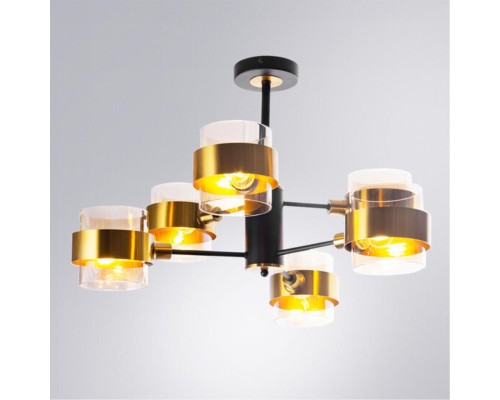 Люстра на штанге Arte Lamp CARLO A8205SP-6BK Люстра на штанге Arte Lamp CARLO A8205SP-6BK