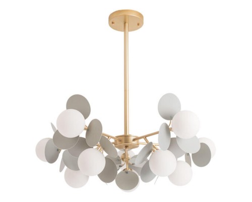 Люстра на штанге Arte Lamp PEACOCK A1369SP-10GY Люстра на штанге Arte Lamp PEACOCK A1369SP-10GY