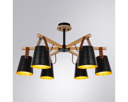 Потолочная люстра Arte Lamp THOMAS A7032PL-6BK