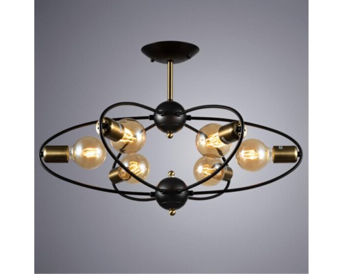Потолочная люстра Arte Lamp GLASGOW A1963PL-6BK