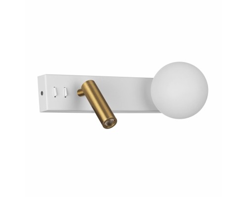 CL704450 Декарт Белый+Бронза Св-к Настенный