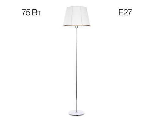 CL402970 Линц Хром+Белый Торшер