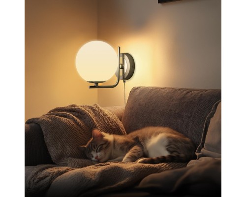 CL102314 Томми Хром Мат.+ Белый Св-к Бра