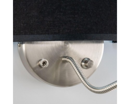 Бра с выключателем и лампой для чтения 3Вт 3000K Citilux CL704305 Декарт Хром Мат. + Черный