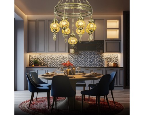 CL419185 Каир Мозаика Янтарь Люстра