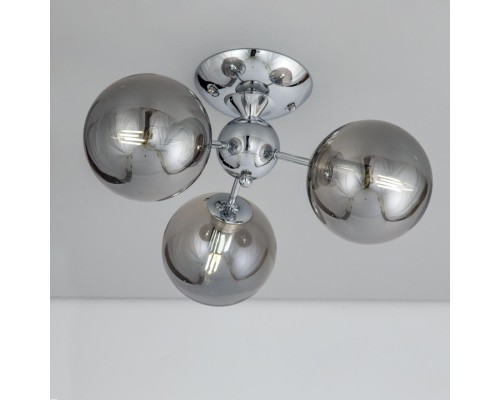 CL102130 Томми Хром+Дымч. Св-к Люстра