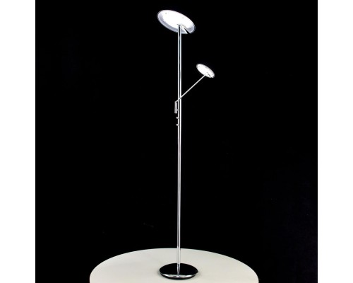 Торшер светодиодный с лампой для чтения Citilux CL802001 Дискус 18Вт + 5Вт с диммером 3000К