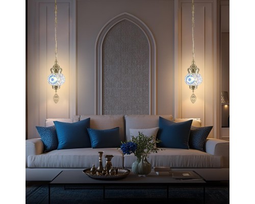 CL419116 Каир Мозаика Синяя Подвес