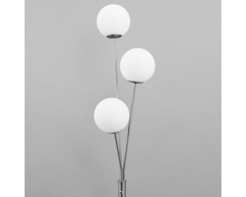 CL102934 Томми Хром Мат.+ Белый Св-к Торшер