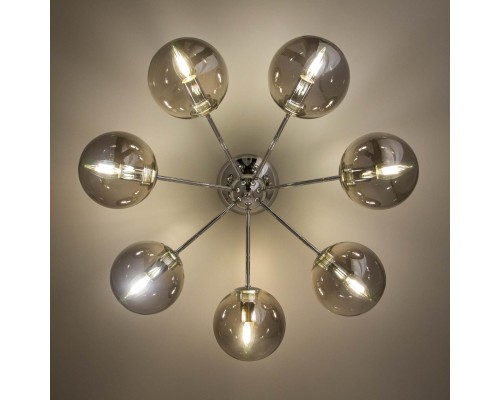 CL102170 Томми Хром+Дымч. Св-к Люстра