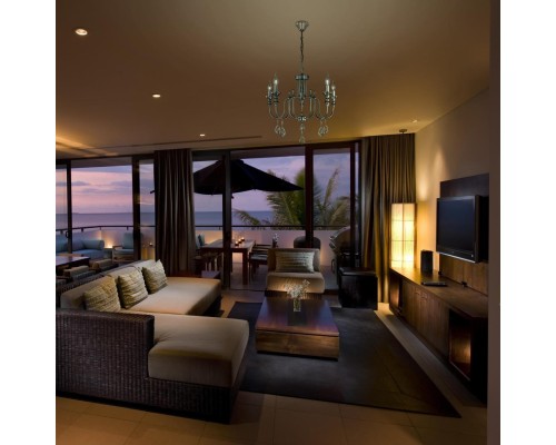 Подвесная люстра Citilux CL437181 Рига Хром