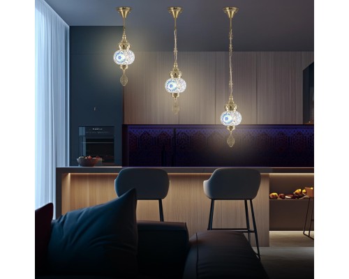 CL419116 Каир Мозаика Синяя Подвес