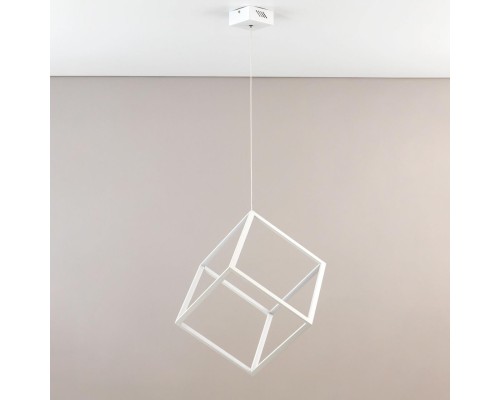 Подвесной светодиодный светильник Citilux CL719300 Куб 40 Вт 4000K Белый