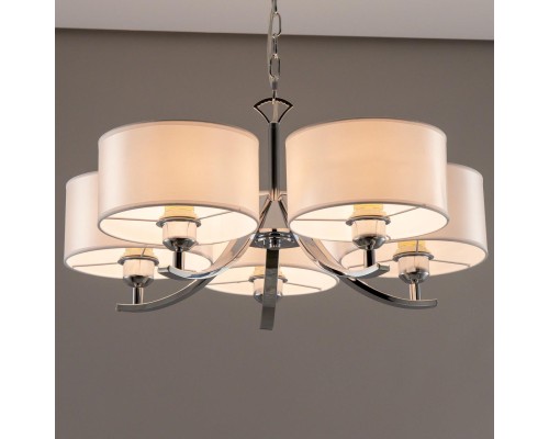 CL466150 Эвита Хром+Белый Св-к Люстра