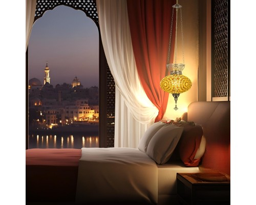 CL419125 Каир Мозаика Янтарь Подвес