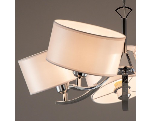 CL466150 Эвита Хром+Белый Св-к Люстра