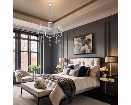 Подвесная люстра Citilux CL437151 Рига Хром