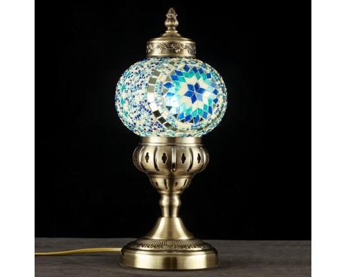 CL419816 Каир Мозаика Синяя Св-к Настольный