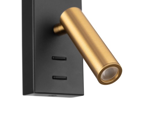 CL704451 Декарт Черный+Бронза Св-к Настенный