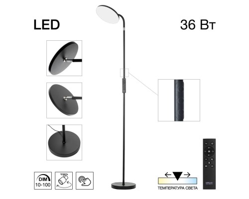 CL804061 SOLO Черный Торшер