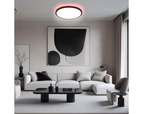 CL738321EL Бейсик Лайн Черный Св-к с пультом LED+RGB 40W