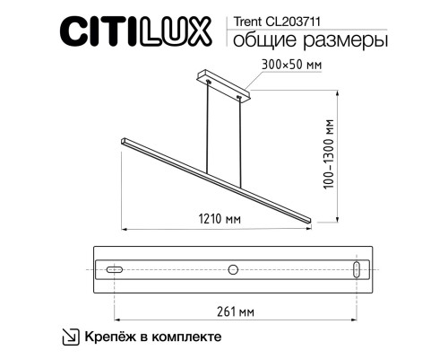 CL203711 Trent Черный Подвес