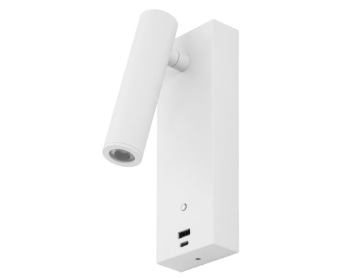 CL704430 Декарт Белый Св-к Настенный с USB