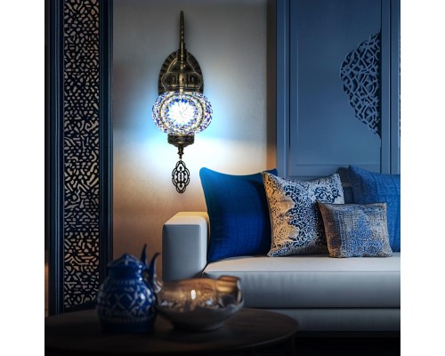 CL419316 Каир Мозаика Синяя Бра