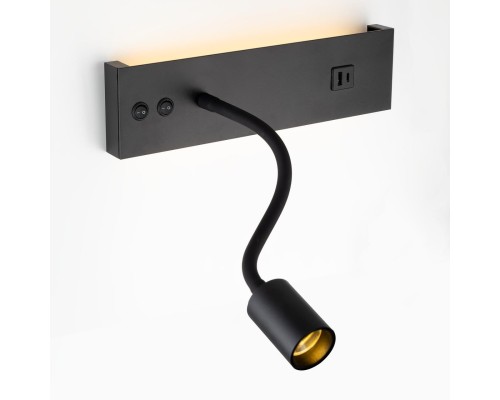 CL704471 Декарт Черный Св-к Настенный с USB