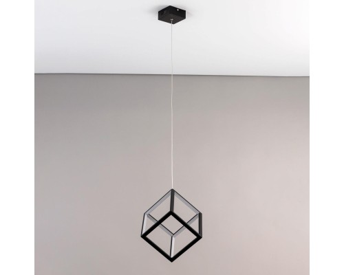 Подвесной светодиодный светильник Citilux CL719201 Куб 30 Вт 4000K Черный