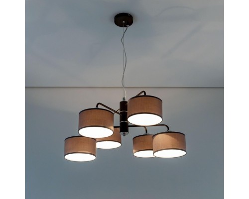 CL428261 Форма Кофе+Серый Св-к Люстра