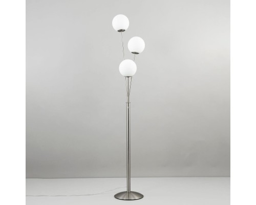 CL102934 Томми Хром Мат.+ Белый Св-к Торшер