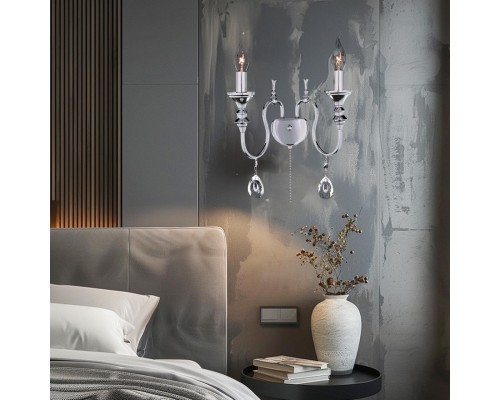 Бра с выключателем Citilux CL437321 Рига Хром