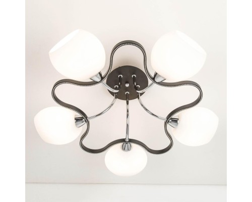 CL131152 Октава Темный+Хром Люстра