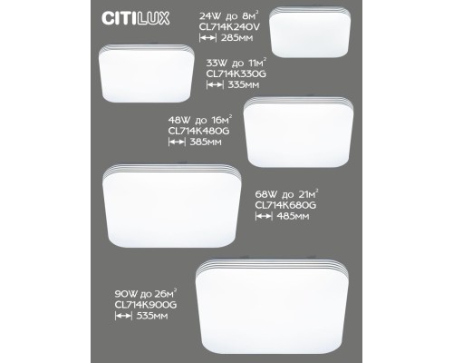 CL714K900G Симпла LED Св-к с пультом