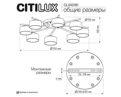 CL243181 ESPACE Люстра