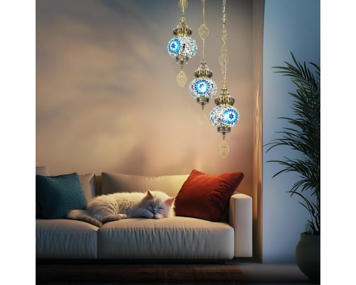 CL419136 Каир Мозаика Синяя Подвес