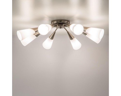 Потолочная люстра Citilux CL103181 Фокус Хром матовый