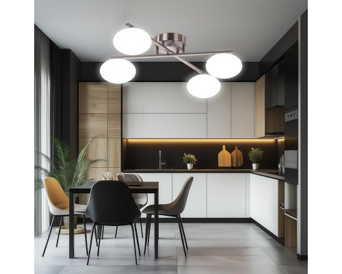 CL226A141 ATMAN Смарт Хром.Мат. Люстра Потолочная