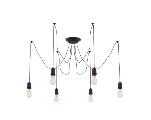 Люстра лофт Citilux CL451062 Эдисон Венге + Черный