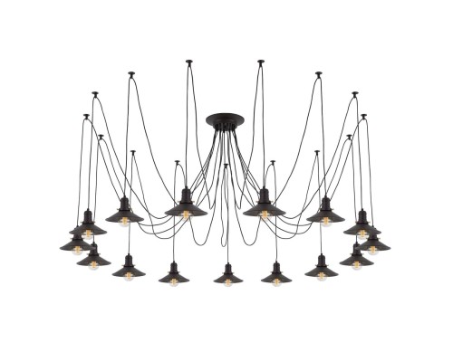 Люстра лофт Citilux CL451152 Эдисон Венге + Черный