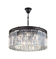 Подвесная люстра с хрусталем Citilux CL332121 Мартин Венге (коричневый)