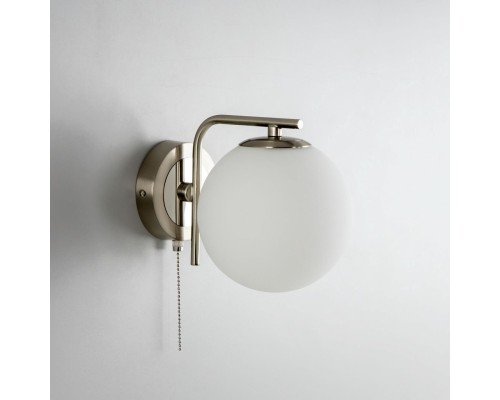 CL102314 Томми Хром Мат.+ Белый Св-к Бра