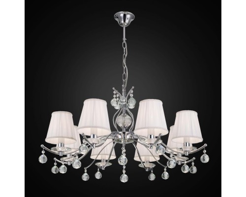 Подвесная люстра Citilux CL438181 Шелли Хром + Белый